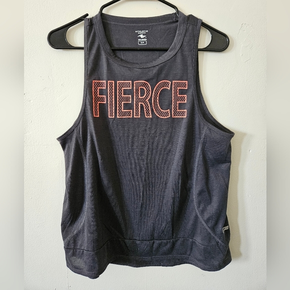 Athletic Works Dri-More tank top FIERCE Pattern logo size SMALL GREY - Picture 1 of 5